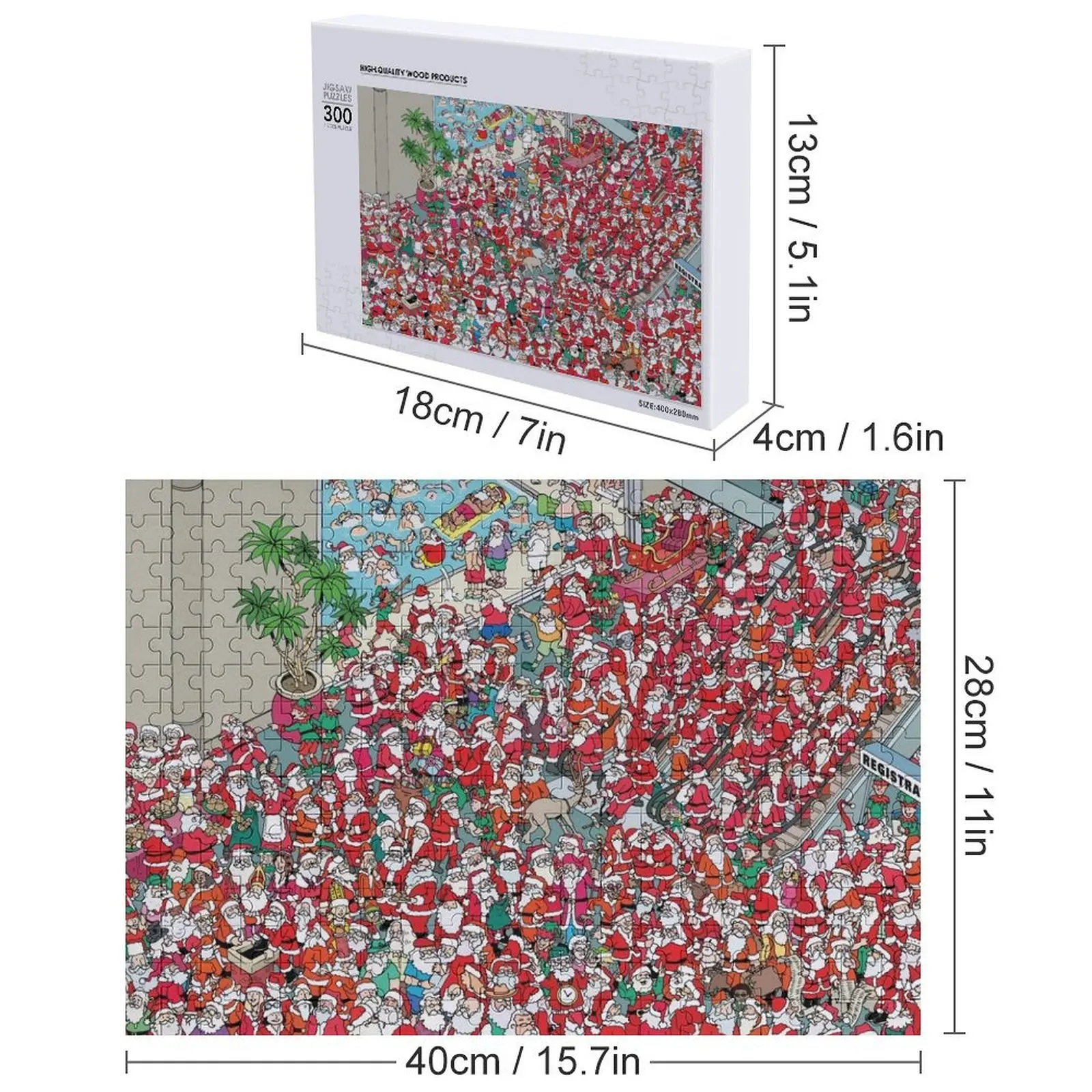 Santa Convention Puzzle Holz Foto personalisierte personalisierte Baby Objekt Anime Holz Namenspuzzle