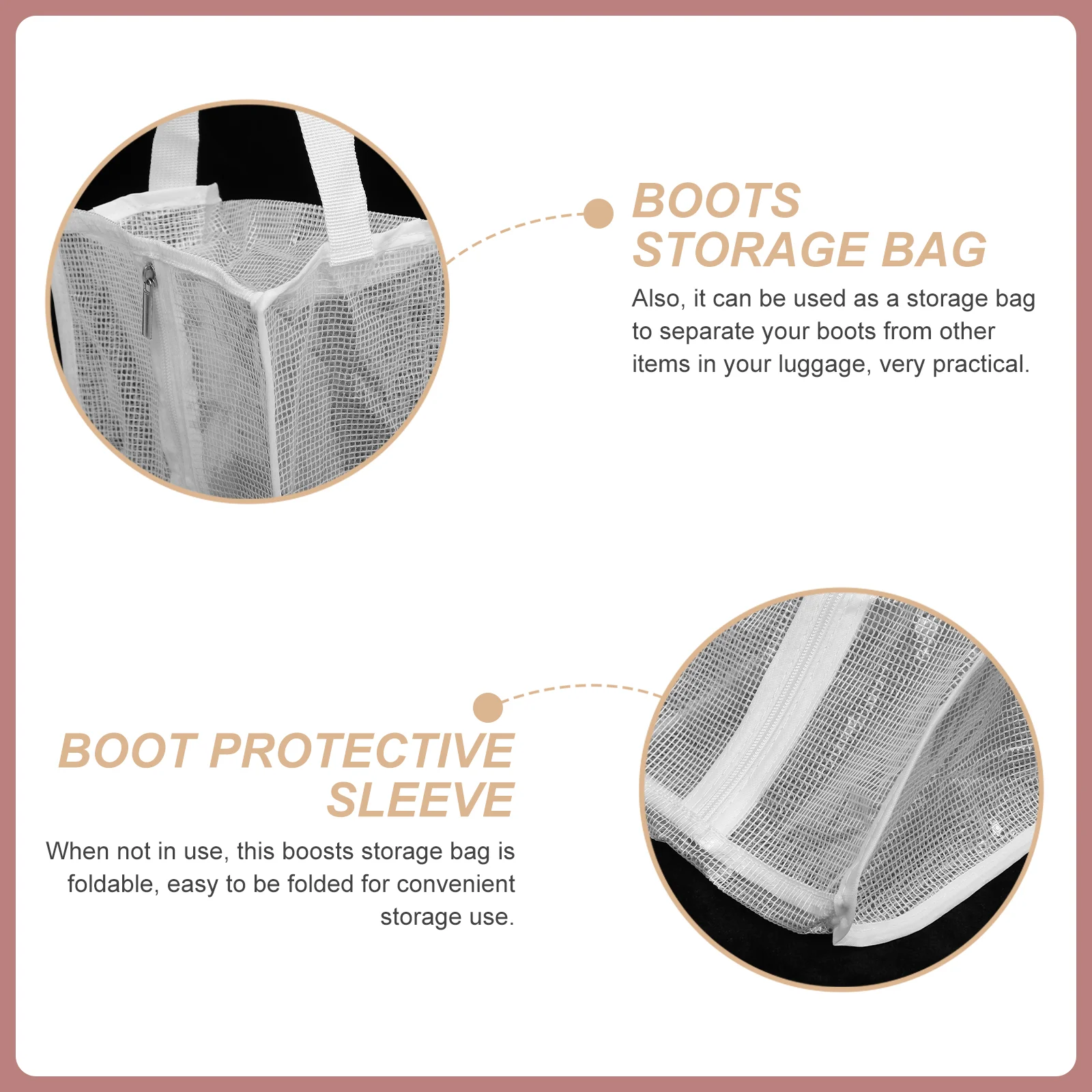 Botas e Capa Protetora Curta Booties, Reutilizável Shoe Holder Bag, PVC Storage, Travel Booties