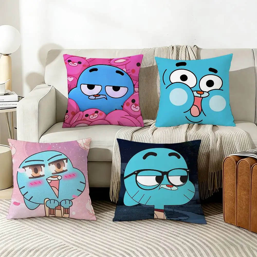 A-Amazing W-World G-Gumball Various Sizes Square Pillow Case For Car Home Bedchamber Decor