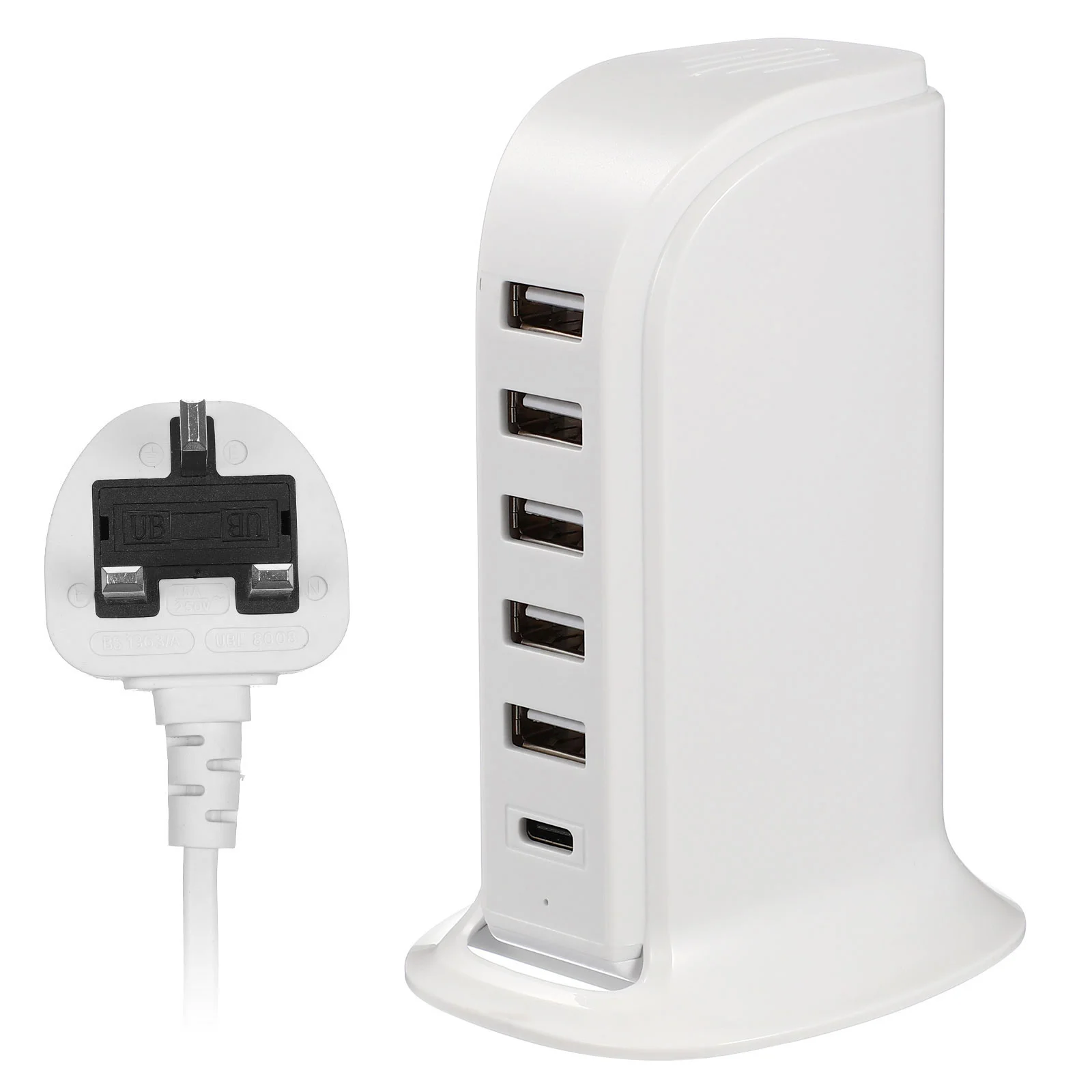 20 W Sailing Boat Multi-port Outlet USB Station Multiple Charging 6 Plug Abs Fast Extension Socket