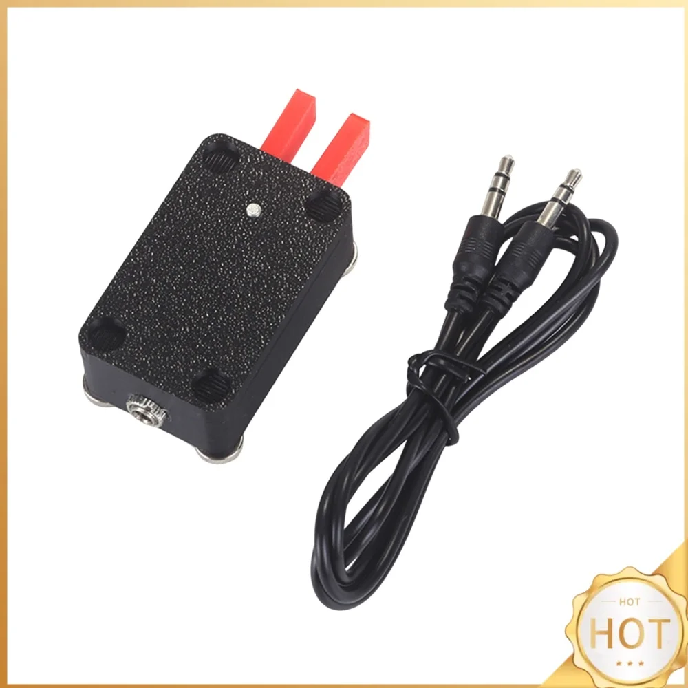 Mini Dual Paddle CW Automatic Morse Code Key PETG 3D Printed Portable Adjustable Tension 3.5mm Connector Ham Radio