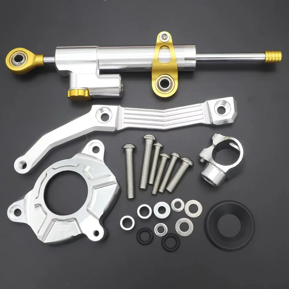 2010 2011 2012 2013 المثبط عدة CNC دراجة نارية استقرار التوجيه المثبط تصاعد قوس دعم كيت لكاواساكي Z1000 Z 1000 #3