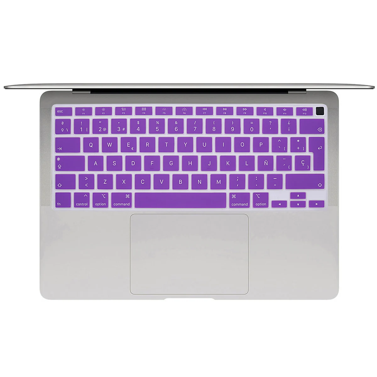 

Spanish Version Keyboard Cover Skin Protector for MacBook Air 13 inch 2020 M1 A2337 A2179 Retina Display Touch ID keyboard case