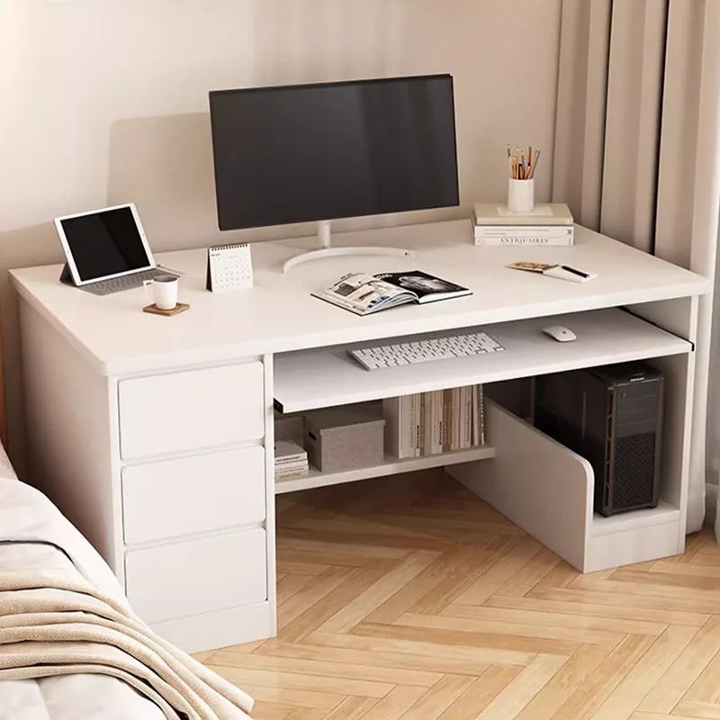 Table de rangement blanche pour ordinateur portable, bureau d'étude, table de direction, meubles de bureau, Melevureading, prix bas