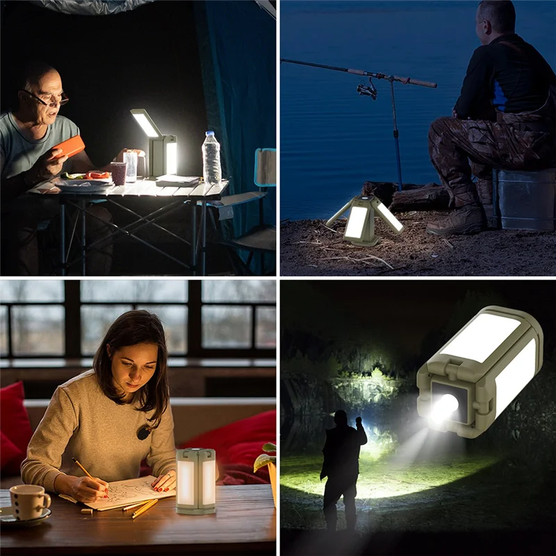 

NALFI-Folding Camping Lantern Rechargeable, 14000Mah LED Light For Tent Outdoor, IPX5 Waterproof, 6000LM Camping Lights