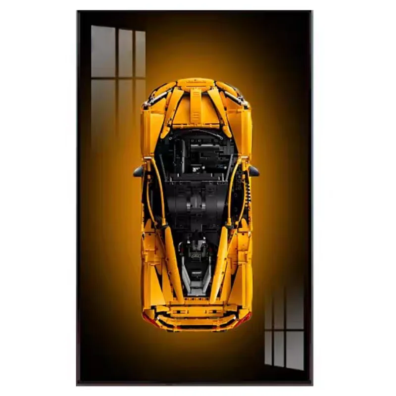 NEW Display Wallboard Suitable for LEGO 42172 McLaren P1 Technic building block car model Wall Mount Display box Photo Frame view 4