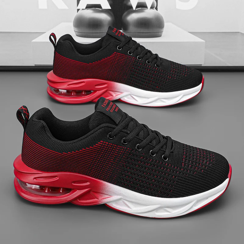 

Breathable Men's Running Shoes Air Cushioned Sole Casual Sports Shoes Fashion Trend Sneakers Versatile Men's Tenis Walking Shoes