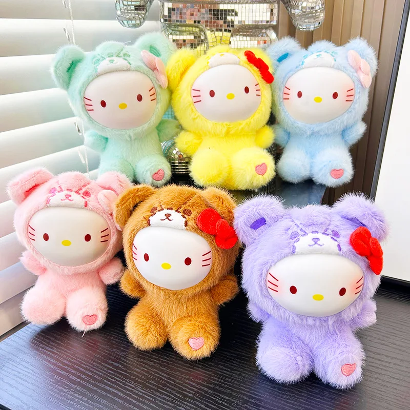 

1PCS for Hello kitty plush keychain Teddy Sleepwear Series Surprise Vinyl Doll Cute Girls Holiday Gift Fashionable Trendy Toy