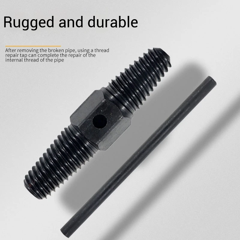 1/2 Inch 3/4 Inch Double Head Tap Broken Screw Extractor, Pipes Valve Faucet Broken Bolt Dual-use Water Pipe Screw Removal Tool
