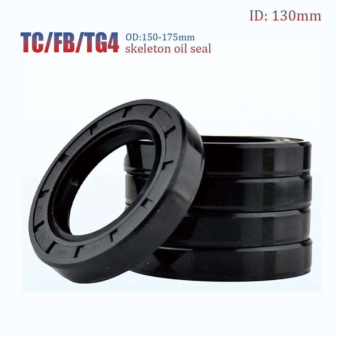 NBR Framework Oil Seal ID 130mm OD 150-180mm Height 10/12/13/14/15/16mm TC/FB/TG4 Nitrile Butadiene Rubber Gasket Sealing Rings