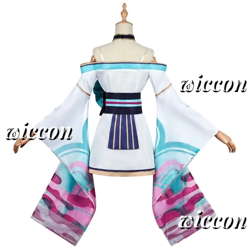 Ahri LOL Cosplay Kostüm Perücke Ear Spirit Blossom League of Legends Cosplay Outfits Anime Halloween Party Kostüme für Frauen Mädchen