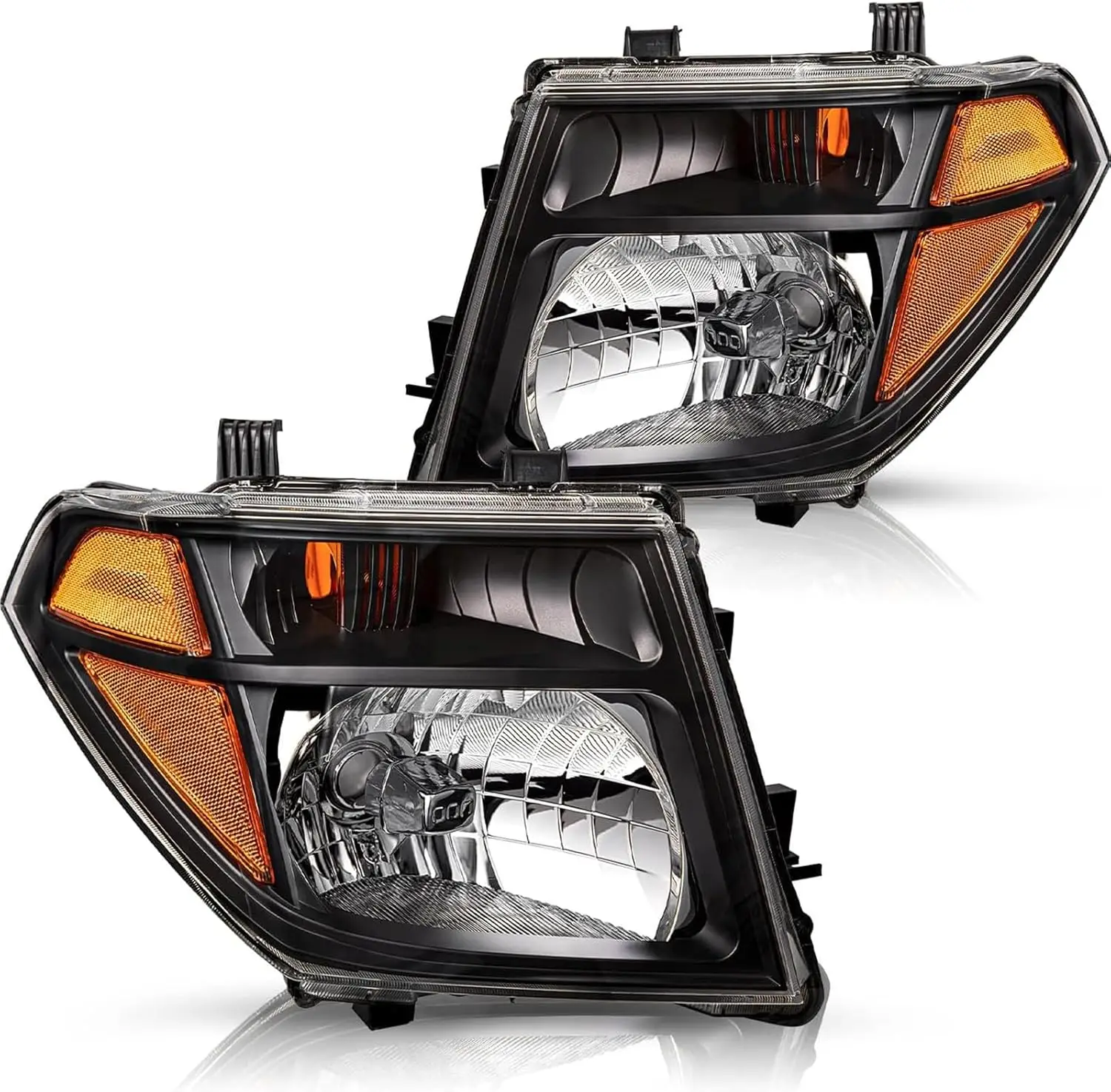 Headlight Assembly Compatible with 2005-2008 Nissan Frontier and 2005-2007 Nissan Pathfinder, Replacement Headlamps Head Lights