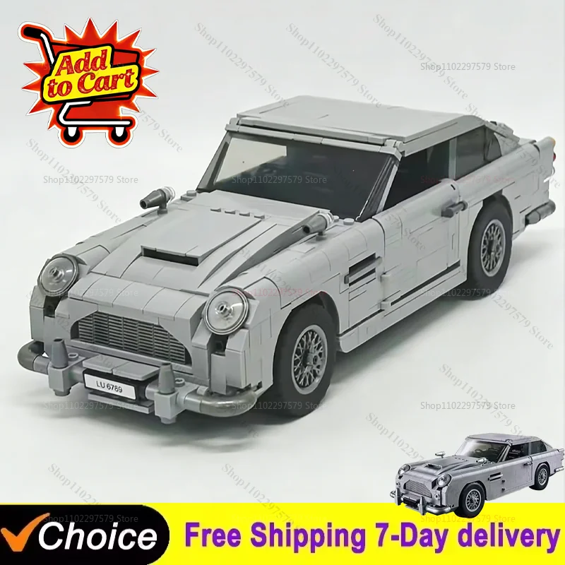 

Набор для сборки ретро-автомобиля в классическом английском стиле, 1439 деталей, развивающая игрушка-конструктор для мальчиков, подарок, STEM-обучение, развлечение