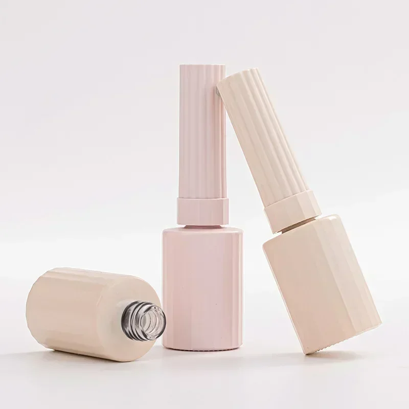 New 10pcs/set 12ml Empty Nail Polishing Bottle Nail Gel Empty Bottle with Brush Glass Empty Blending Bottle Touch-up Container