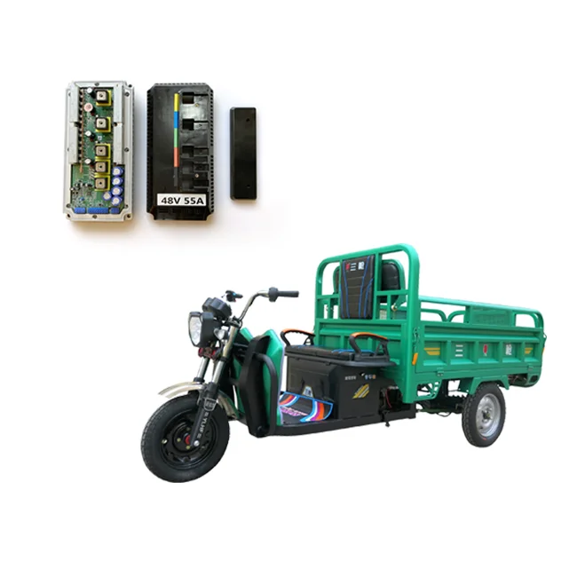 intelligent e-tricycle dc motor controller 3200W electric rickshaw motor controller 24 tube support customized motor controller