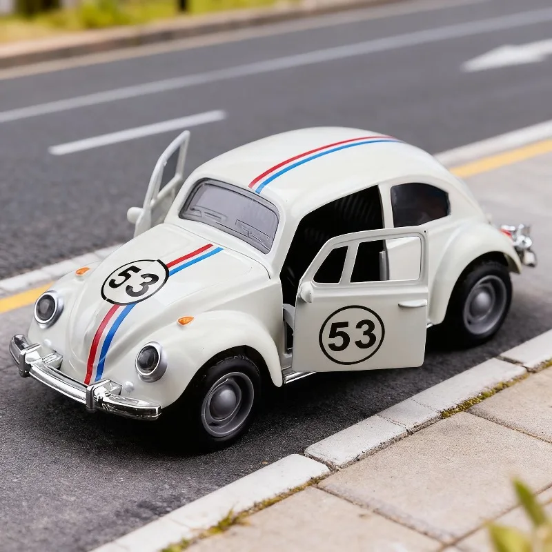 

Мини-сплав, литая под давлением модель автомобиля «Жук», ретро игрушечный автомобиль, детская имитация, масштаб 1/36, игрушечный автомобиль из сплава