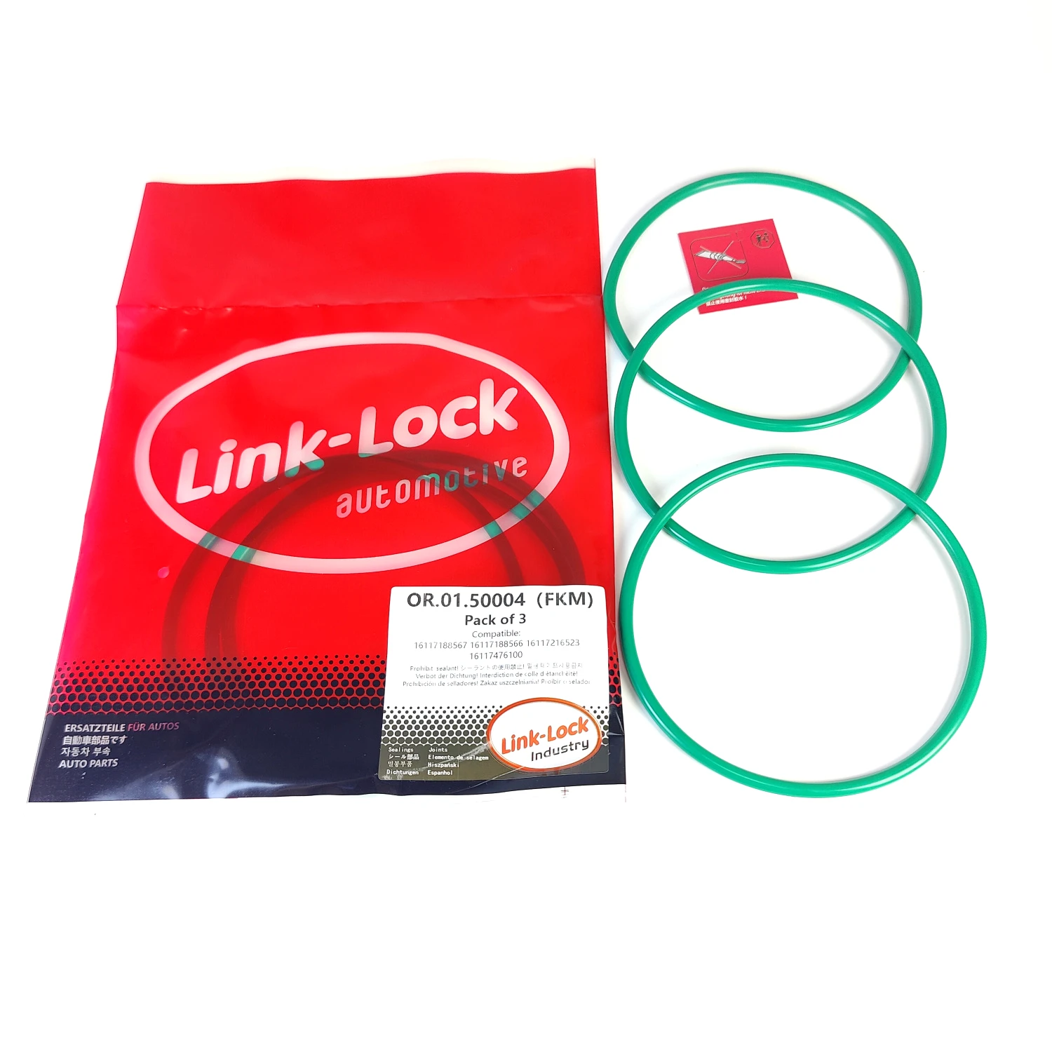 3PCS FKM Viton OR.01.50004 Fuel Pump O-Ring Gasket 16117188567 16117188566 16117216523 16117476100 for BMW N13 N47 N55 N20 N26 B