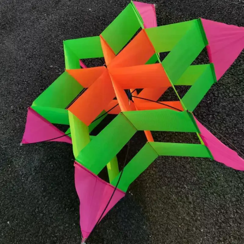 Cometa 3D estilo flor de ciruelo para niños y adultos, ideal para playa, parque, picnic, fácil de volar, juguete al aire libre de 1 pieza