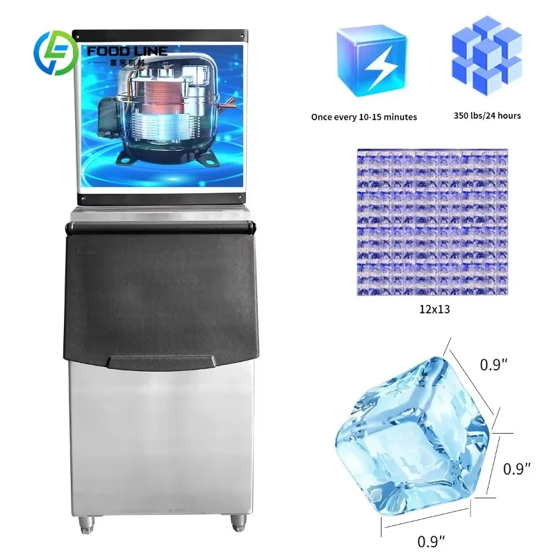 Customized US Stock Ice Cube Machine Ice Making Machinery Electric Ice Maker