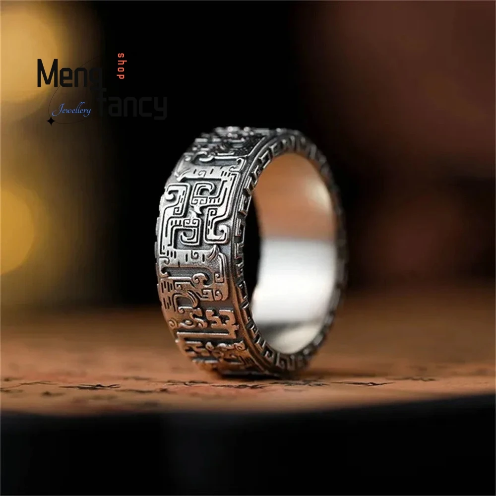 

The Silver Dragon Pattern Ring, A Delicate Band With The Yunchi Element Of The National Trend, Exudes A Retro And High - end Cha