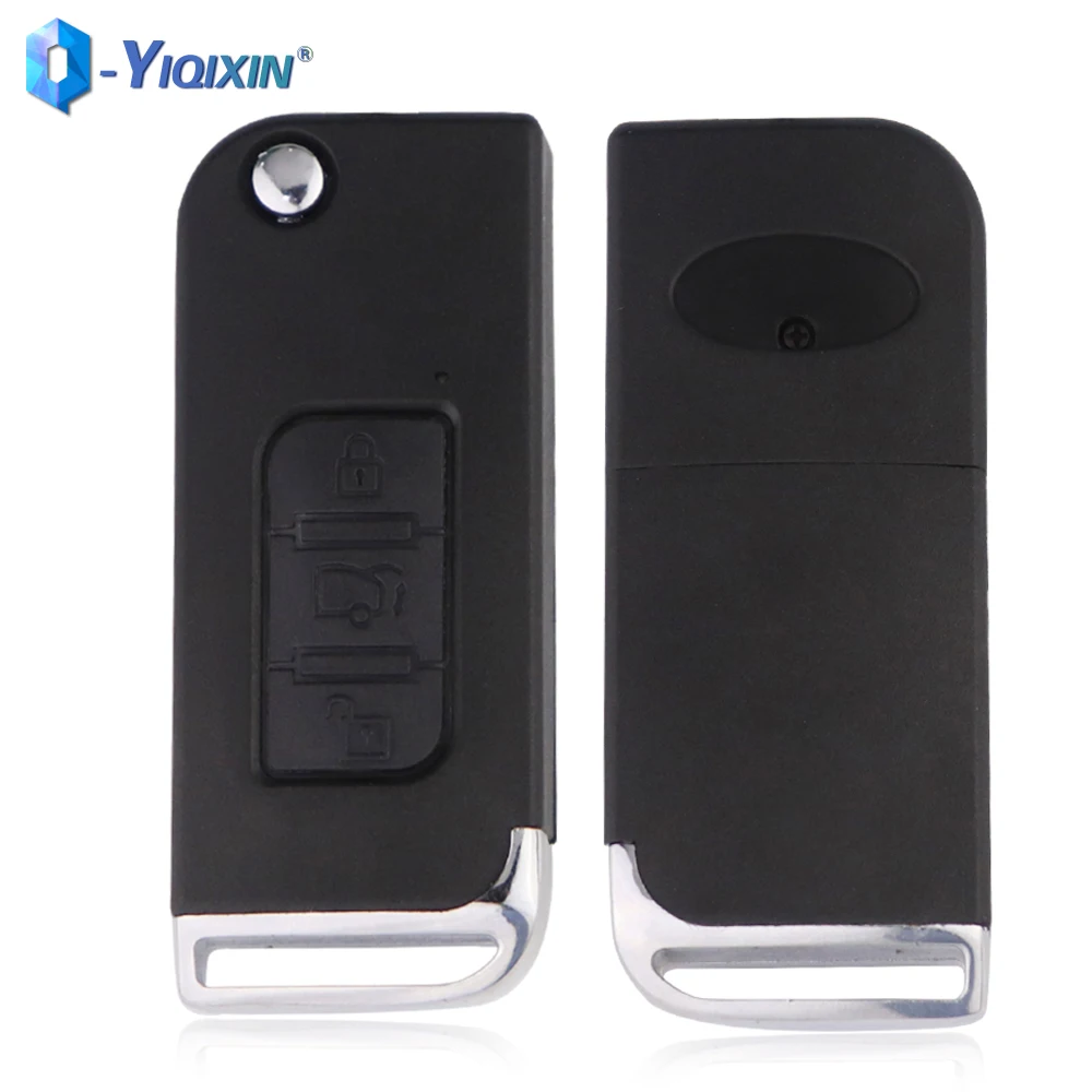 

YIQIXIN Корпус для выкидного ключа с 3 кнопками для Mahindra Roger XUV 500 (Индия), без логотипа