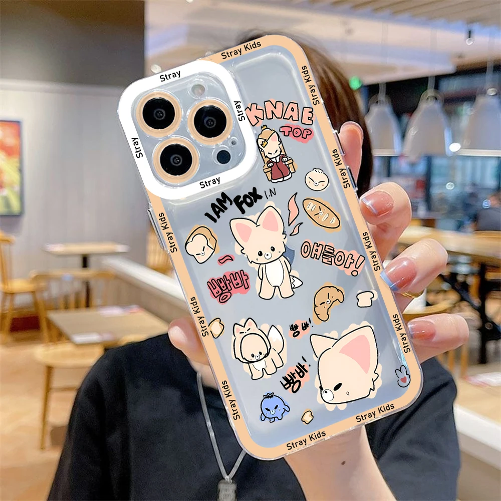 Coque de téléphone avec dessin animé pour enfants, coque transparente pour iPhone 15, 14, 13, 12, 11 Mini Pro Max, X, Poly, XS Max, 6S, 6, 7, 8