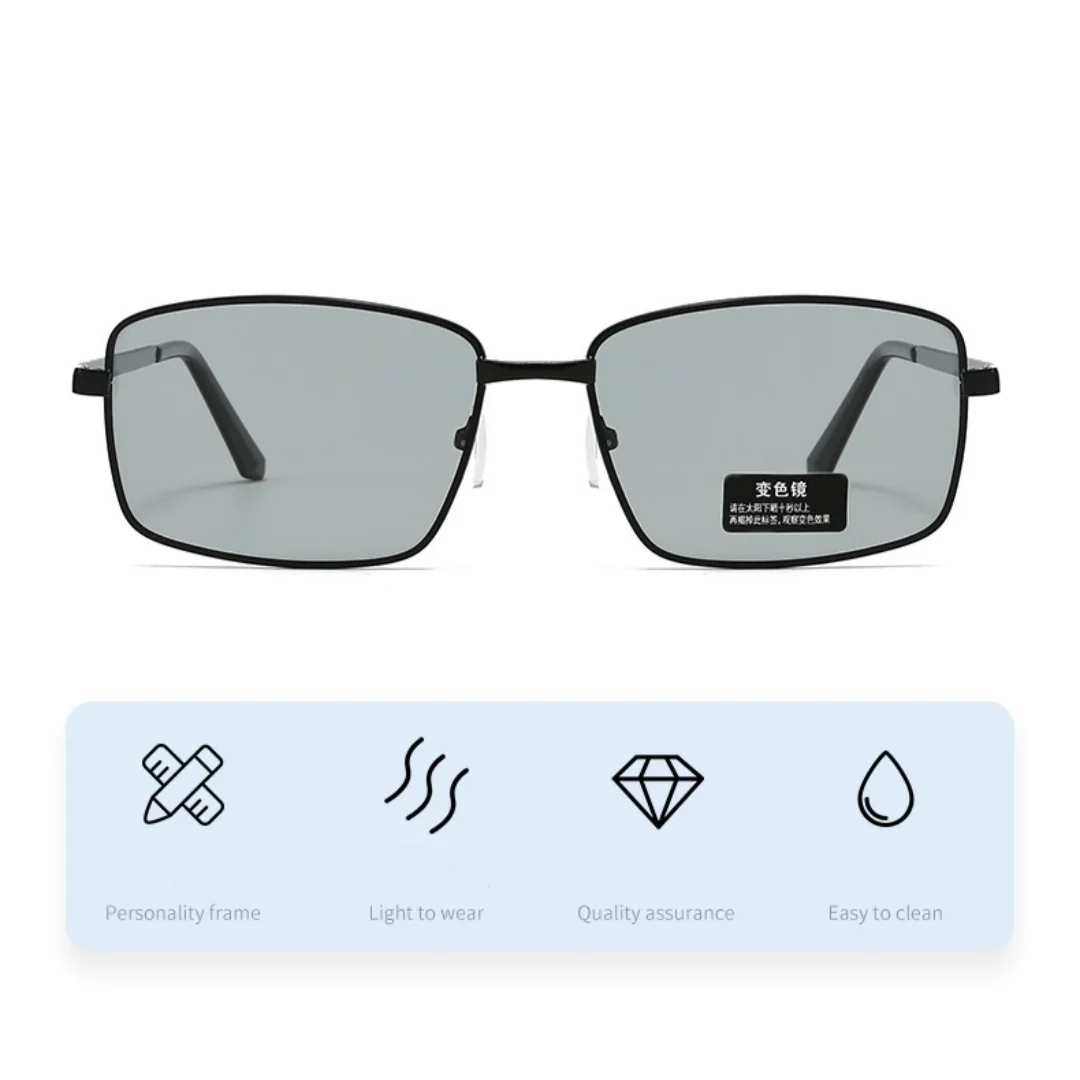 Occhiali da sole irregolari che cambiano colore Occhiali da sole da uomo personalizzati polarizzati alla moda Occhiali da sole classici retrò per casual