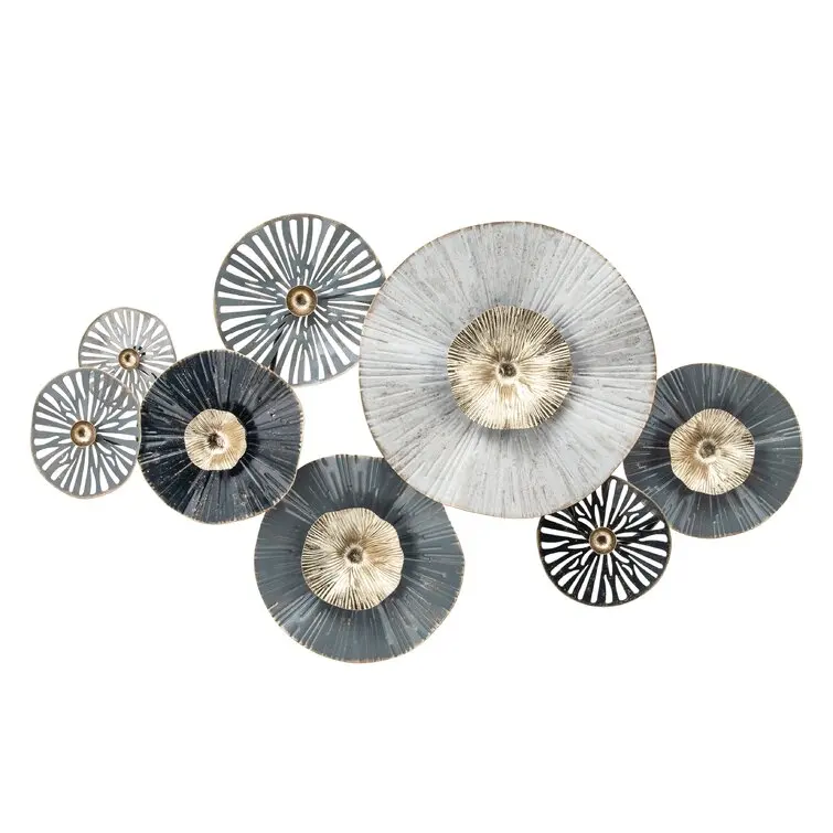 Metal Lily Pads Wall Decor