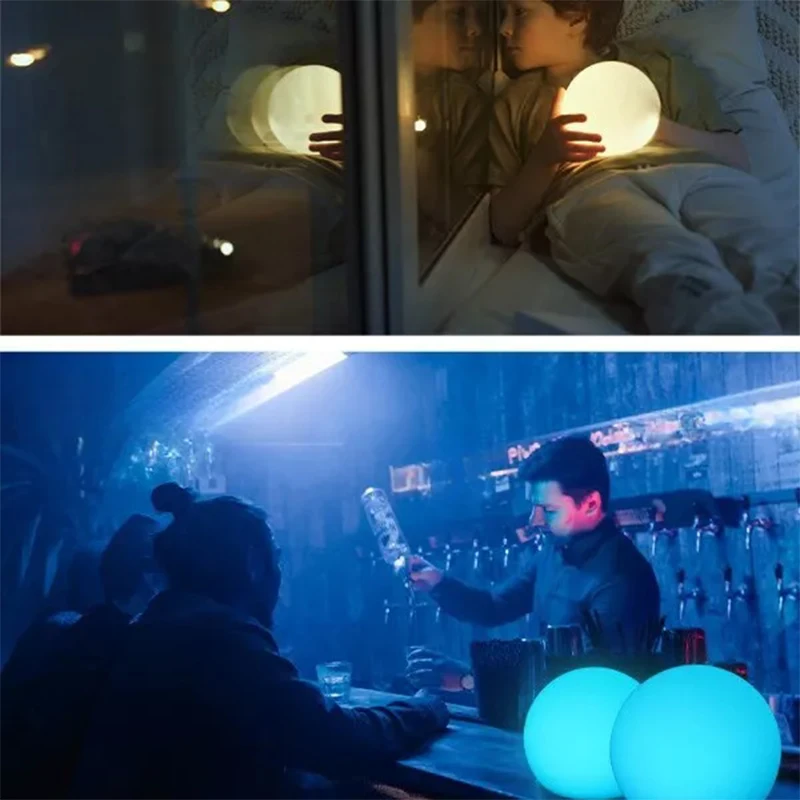 Home Decoration Props Remote Control Colorful Nightlight Led Luminous Ball Light