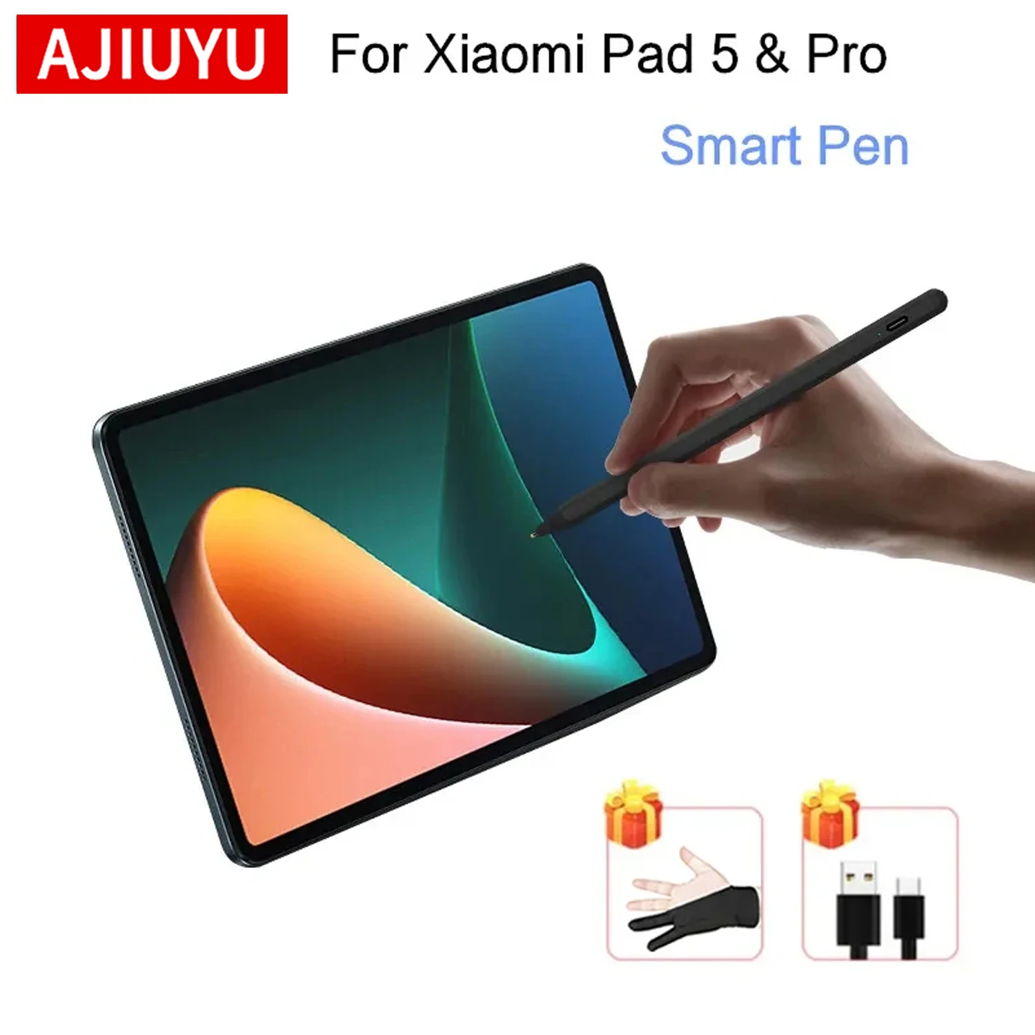 

Стилус для планшетов Xiaomi MiPad 5 Pro 11" 12.4", Mipad5, Mi Pad 5, 6, Pad5 Pro, Redmi Pad 2 Pro, сенсорный стилус для рисования
