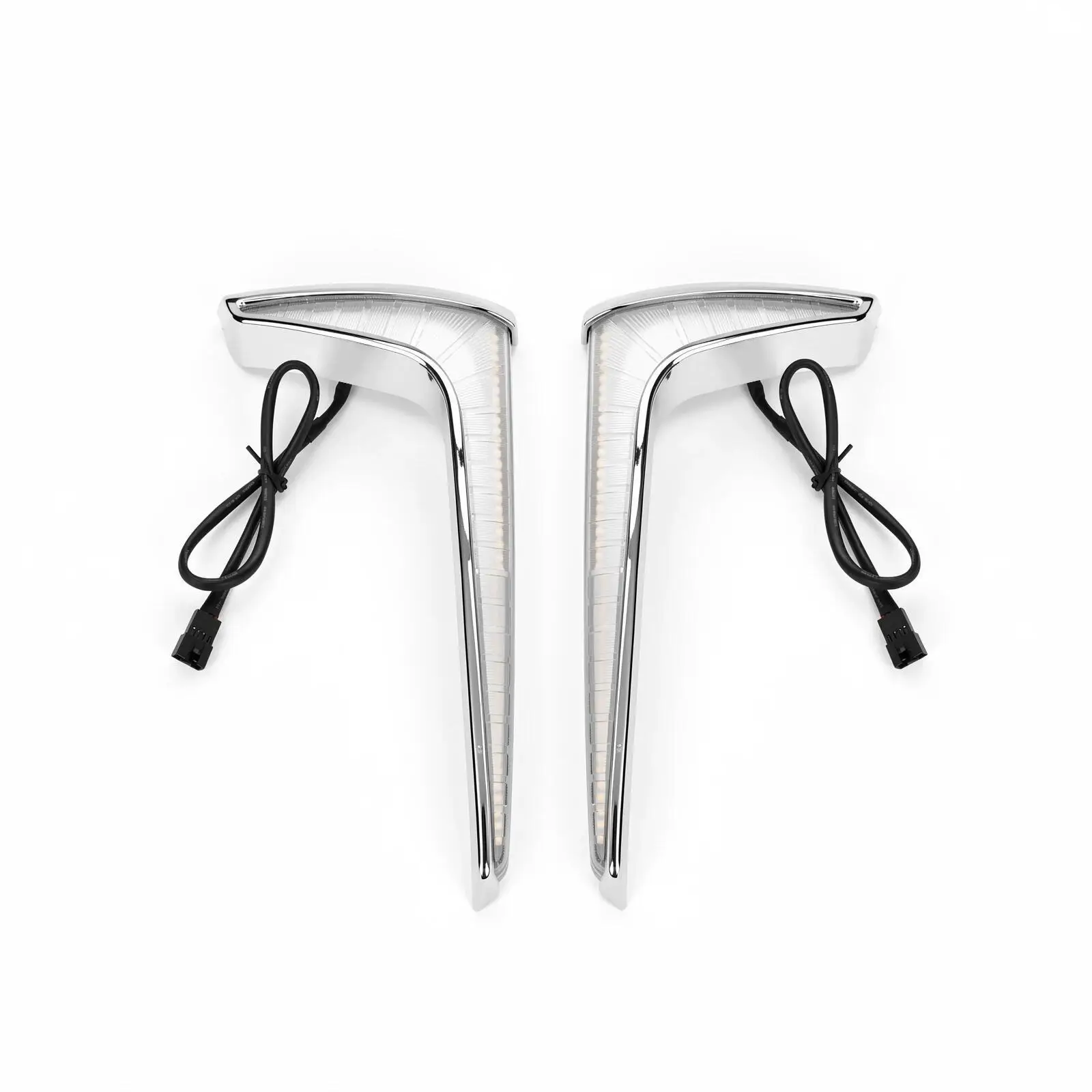 Motorcycle Leg Guard Front Fairing Light Indicator Pair for Honda CB400 Accessories