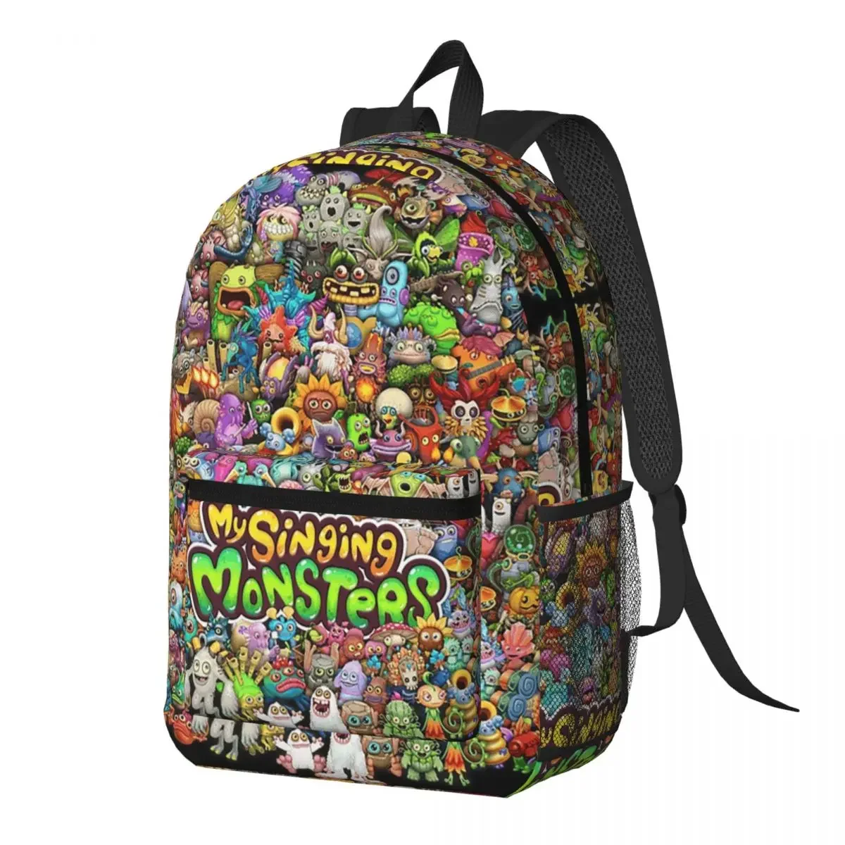 My Singing Monster Cartoon Backpack Daypack Large Capacity Boys Girls BookBag School Bag Shoulder Bags for Men Women
