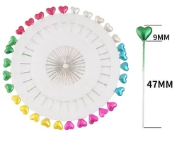 DIY 컬러 진주 광택 바늘 포지셔닝 큰 크기 47mm 부케 장식 진주 바늘, 30 개/플레이트