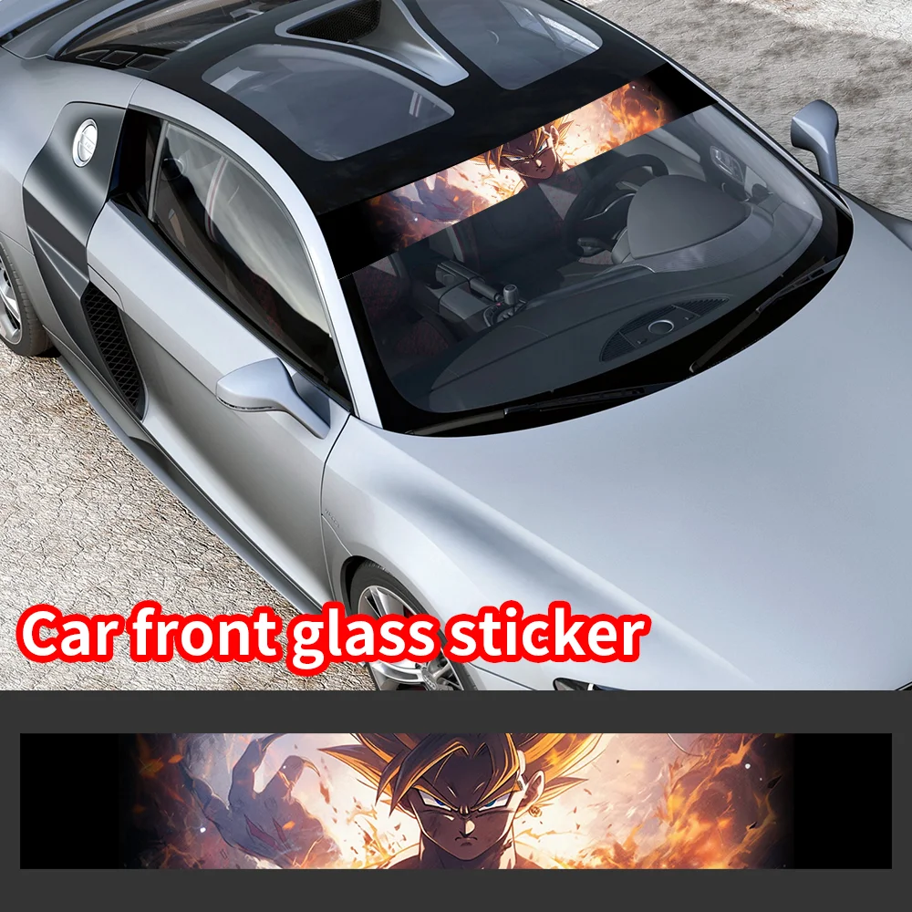 

Car Decorative Stickers SON GOKU Car Front Windshield Stickers Front and Rear Gear Decorative Sunshade Decal Sticker Accessories