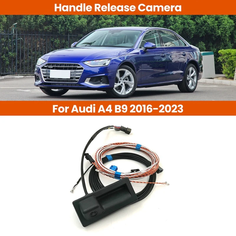 3V0827566L Car Reverse Camera Back Up Camera Handle Release Camera for Audi A4 B9 2016-2023