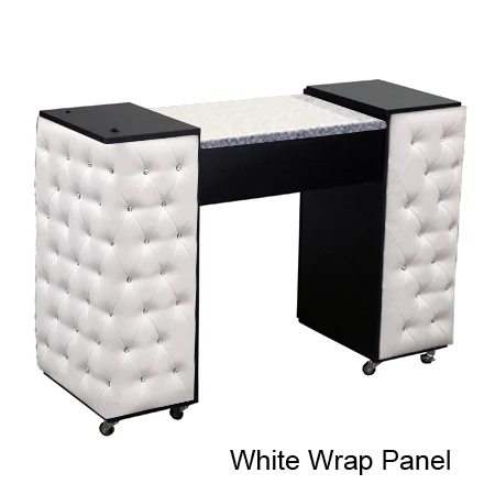 Modern Spa Beauty Salon Polish Furniture Portable Dryer Nail Manicure Station Table With Vent Extractor