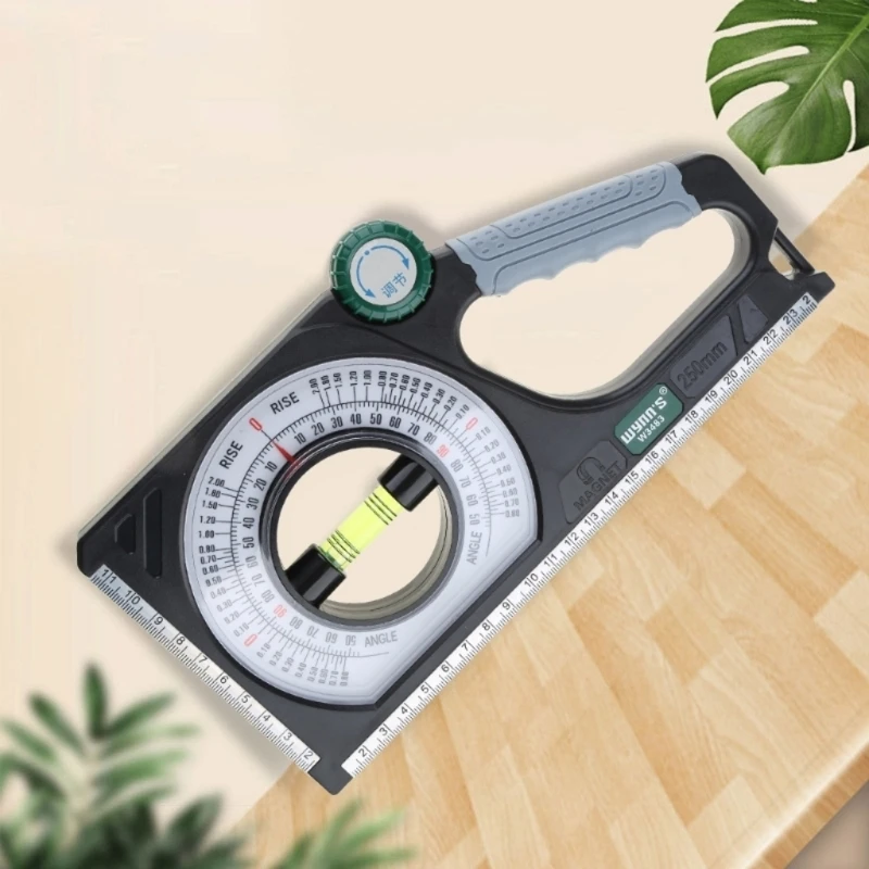 

2pcs Engineering Inclinometer, Universal Slope Measuring Ruler Multifunction Angles Meter Gauges Measuring Instrument