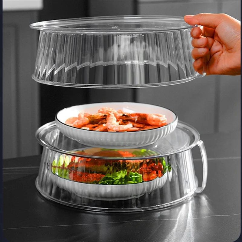 

B61A-Multilayer Stacking Insulated Vegetable Cover Stackable Food Protection Box Anti-Mosquito Dust-Proof Heat Food Cover Durabl