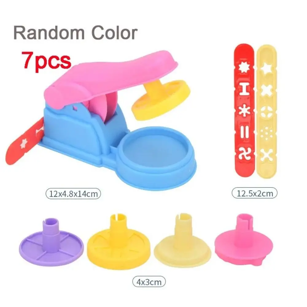 Mini molde de plastilina 3D creativo, accesorios educativos seguros para arcilla de modelado, Kit de herramientas de masa DIY de Color aleatorio de plástico para niños