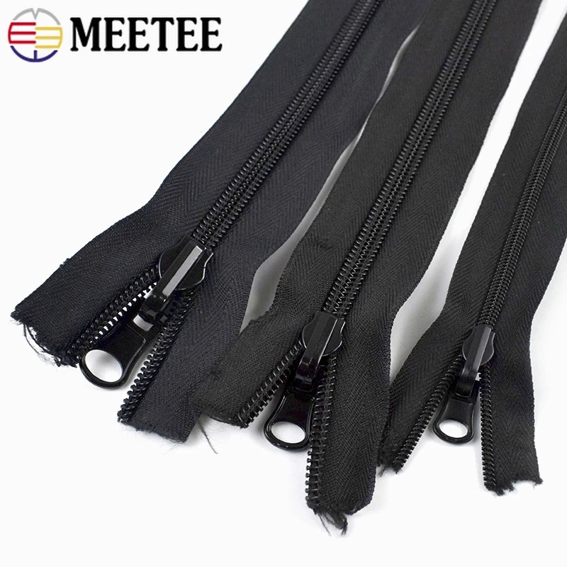 

5/10M 3# 5# 8# Nylon Zipper with Double Side Sliders Long Zippers for Tent Jacket Zip Closure Repair Kit DIY Sewing Accessories