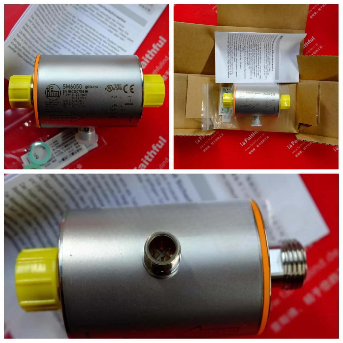 

Новый электромагнитный расходомер IFM SM6050 SMR12GGX1OKG/US-100