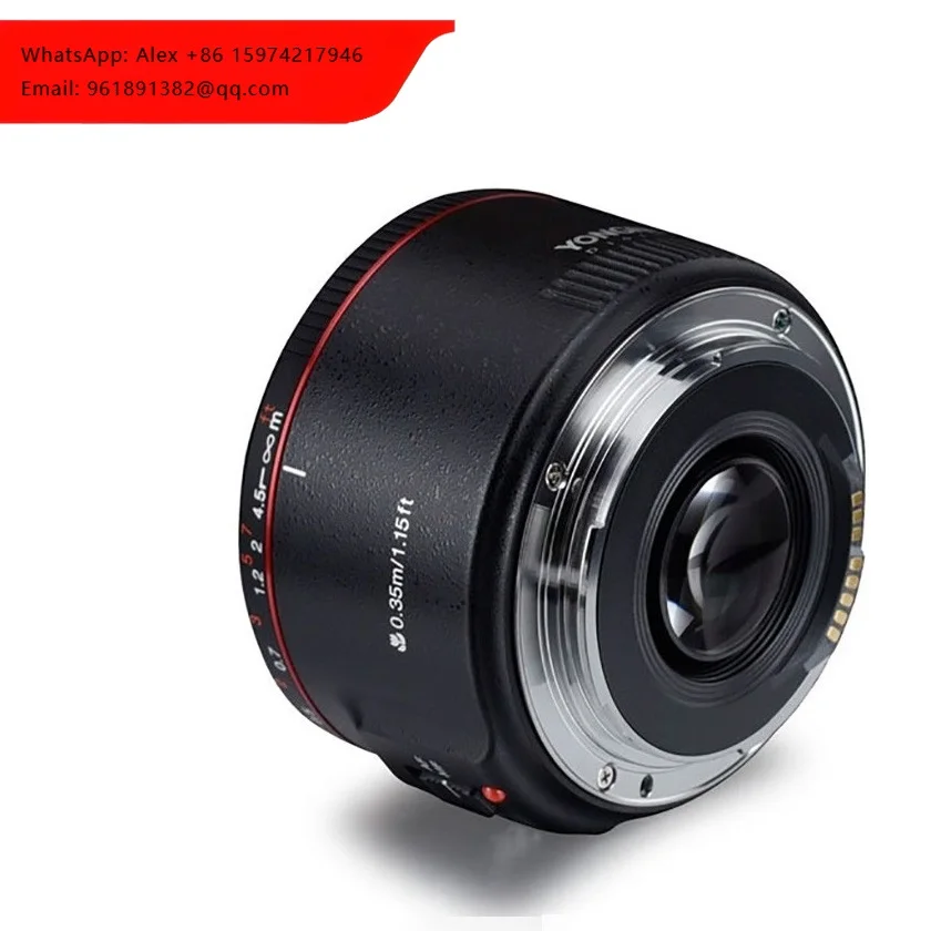 

Newest YN 50 Mm Yongnuo F1.8 II Large Aperture Auto Focus Lens For Canon Effect Camera Lens For Canon EOS 70D 5D2 5D3 600D DSLR