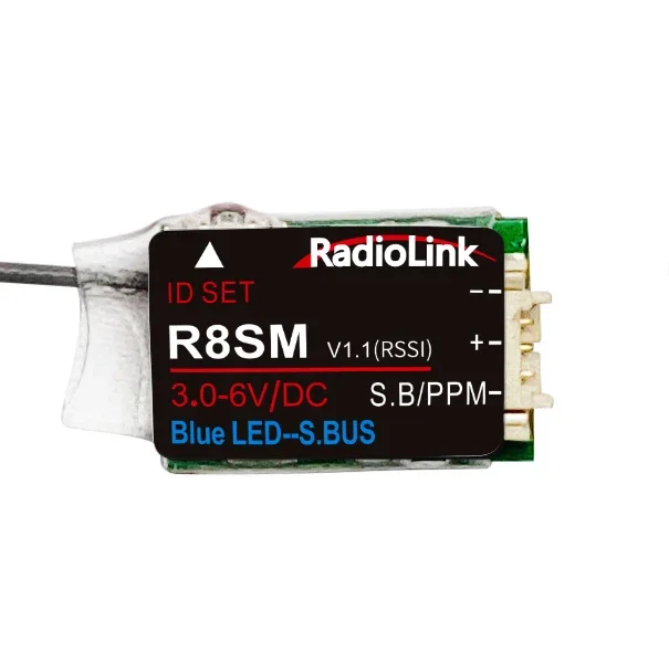 RadioLink R4FGM R6FG R7FG R8SM R12F R16F 4/6/7/8/12/16CH 2.4G Ontvanger voor RC6GS V3 T12D T8FB RC8X Zender Afstandsbediening
