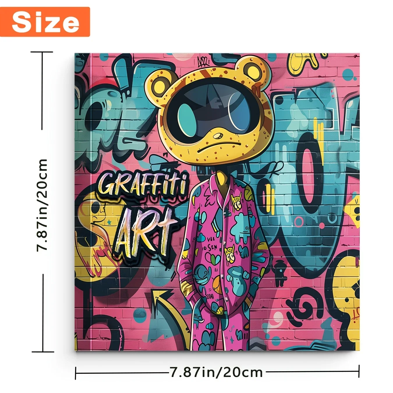 1pc Deluxe Edition Graffiti Bear Coloring Book, Perfect for Relaxation & Mindfulness Emotion Release