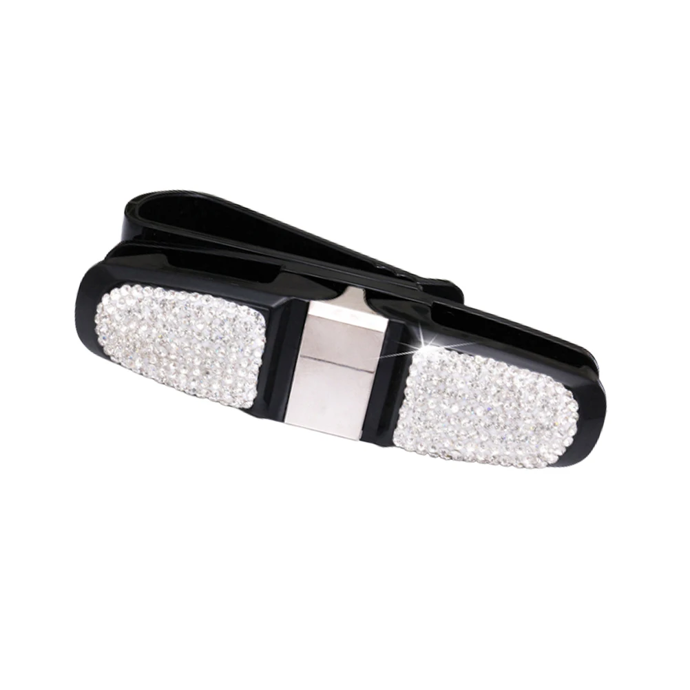 

Car Glasses Holder Sunglasses Clip for Sun Visor Eyeglasses Rack Rotating Bracket Auto Accessories Lasting