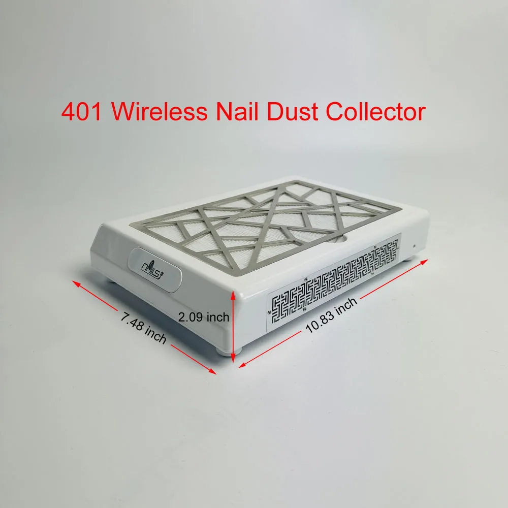 

Новый портативный электрический профессиональный мощный перезаряжаемый беспроводной пылесос для ногтей 401, пылесборник для маникюра