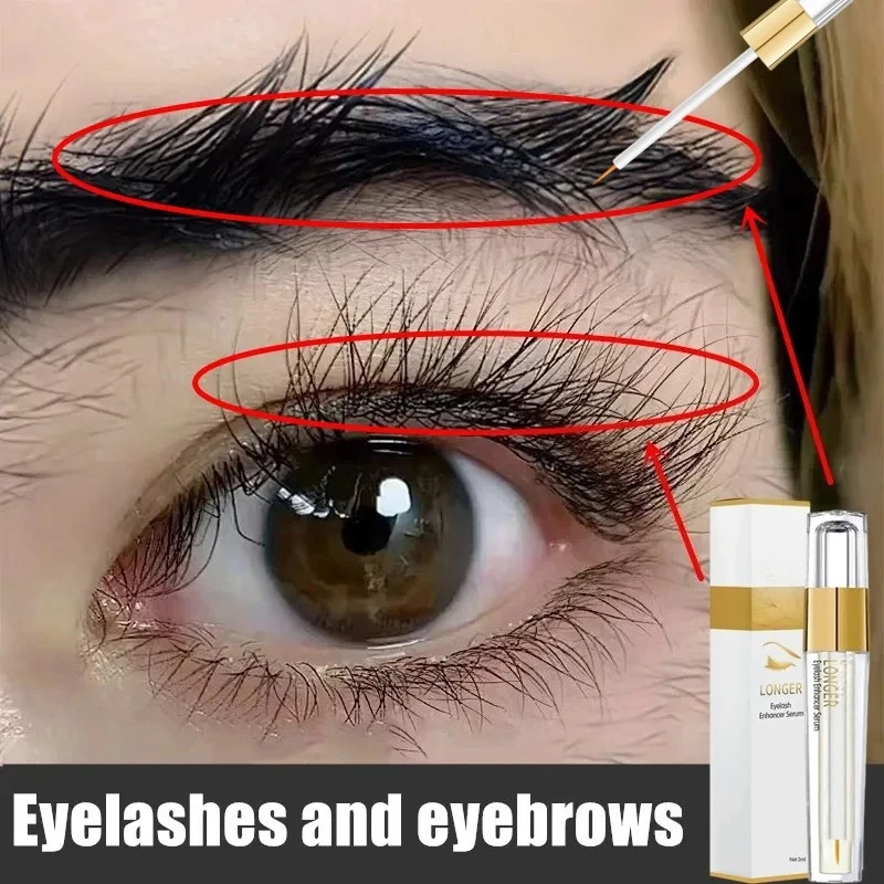 Wimpernwachstumsessenz, natürlicher Wimpernverstärker, länger, voll und dicker