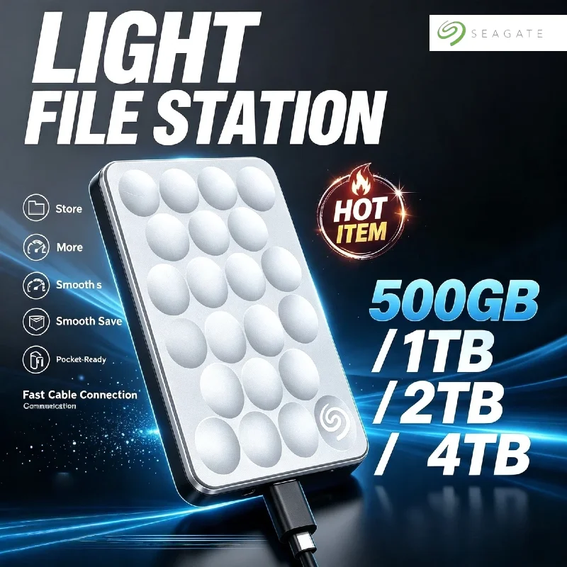 2026 Seagate Ultra High Speed 2.5 Inch External Portable Hard Drive USB 3.0 Storage Expansion for Laptop Notebook PC Pro Unit