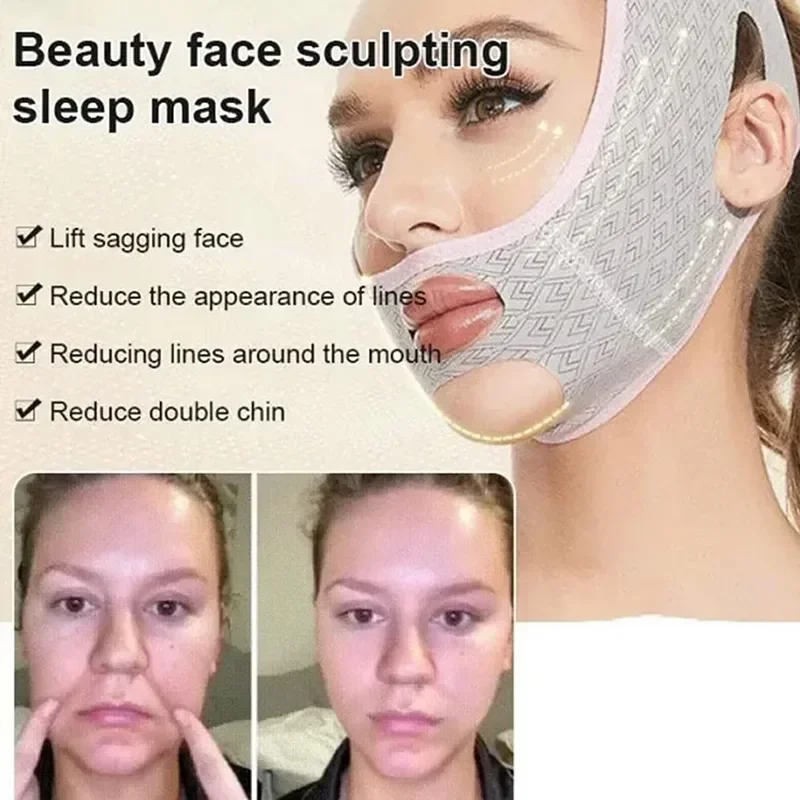 New Design Chin Up Mask V Line Shaping Face Masks Face Sculpting Sleep Mask Facial Slimming Strap Face Lifting Belt