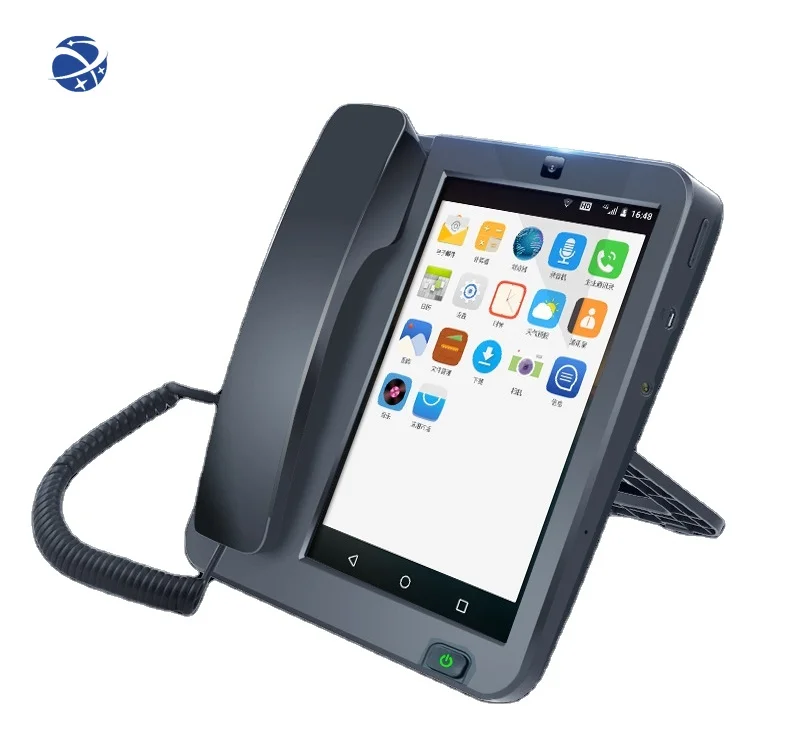 

YYHC New 2022 SIM Card Android Smart Fixed Touch Screen Video Call Telephone With Wifi Recording For Home Business Landline